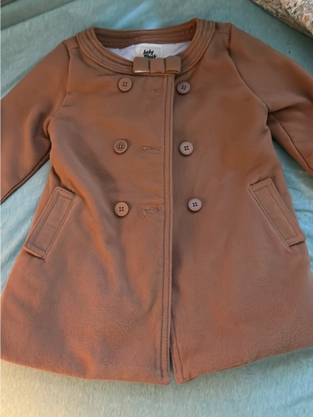 B’gosh Toddler Girls' Double-Breasted Brown Coat